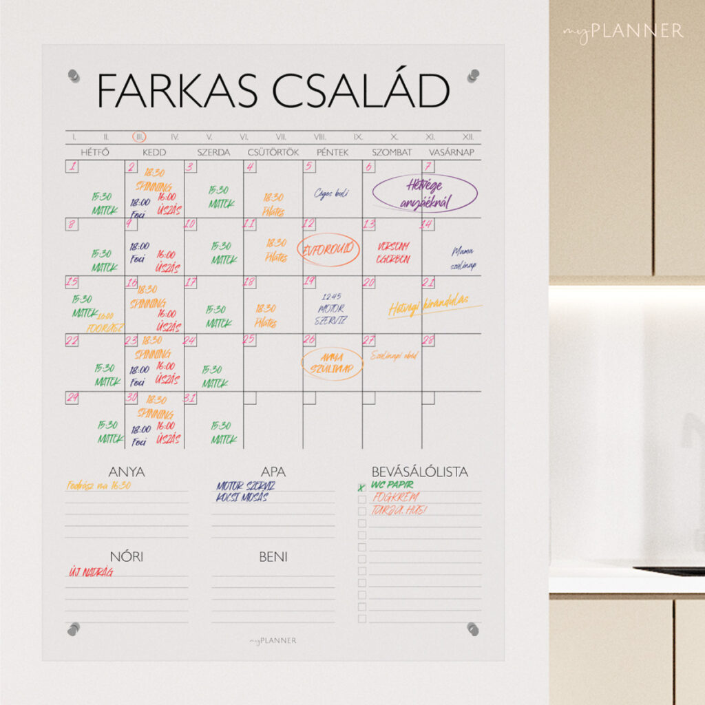 egyedi naptár rendelés online